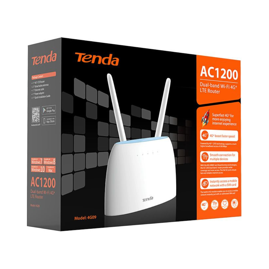 Tenda 4GB/LTE 4G09 WiFi Router AC1200 - 03