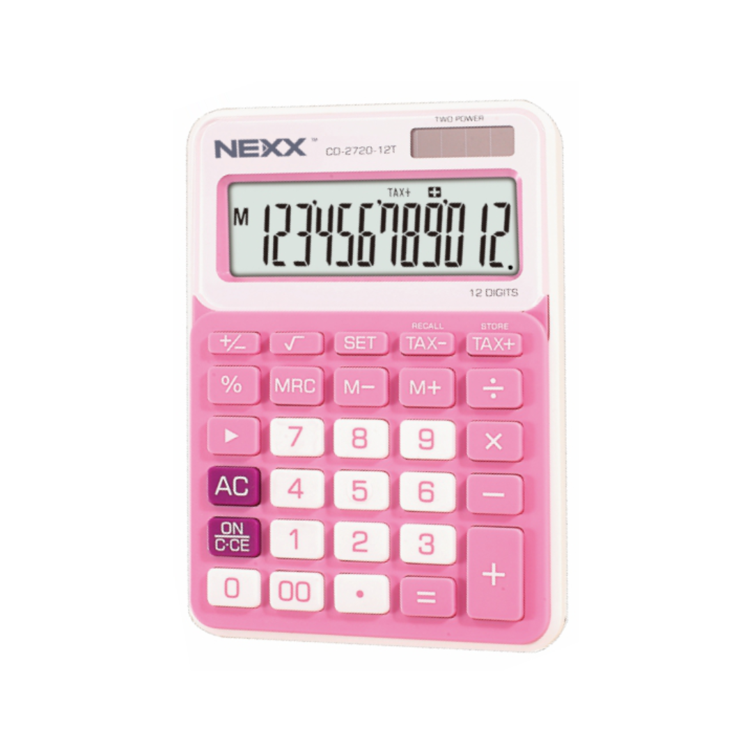 Nexx CD2720 Digital Calculator 12 Pink