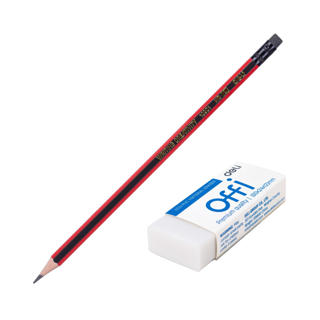 Pencil HB Deli with Eraser