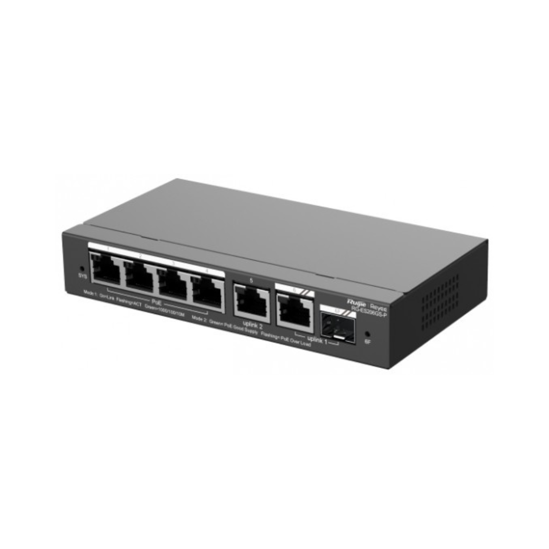Reyee 6 Port Gigabit Smart Managed POE Switch RG-ES206GS-P