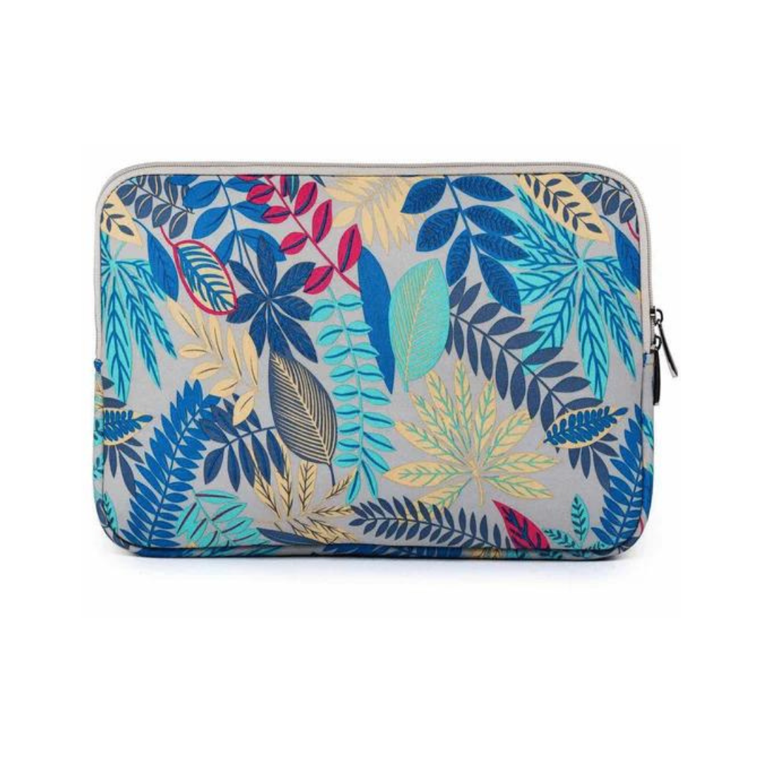 Tuff Luv LISEN Botanical Forest 14 Canvas Laptop Sleeve Case Blue