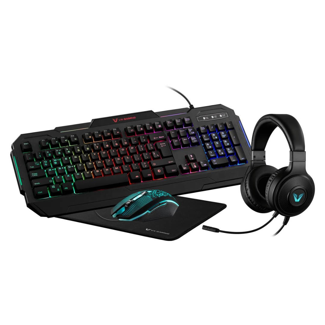 VX Gaming 4-in-1 Gaming Combo Set Heracles Series