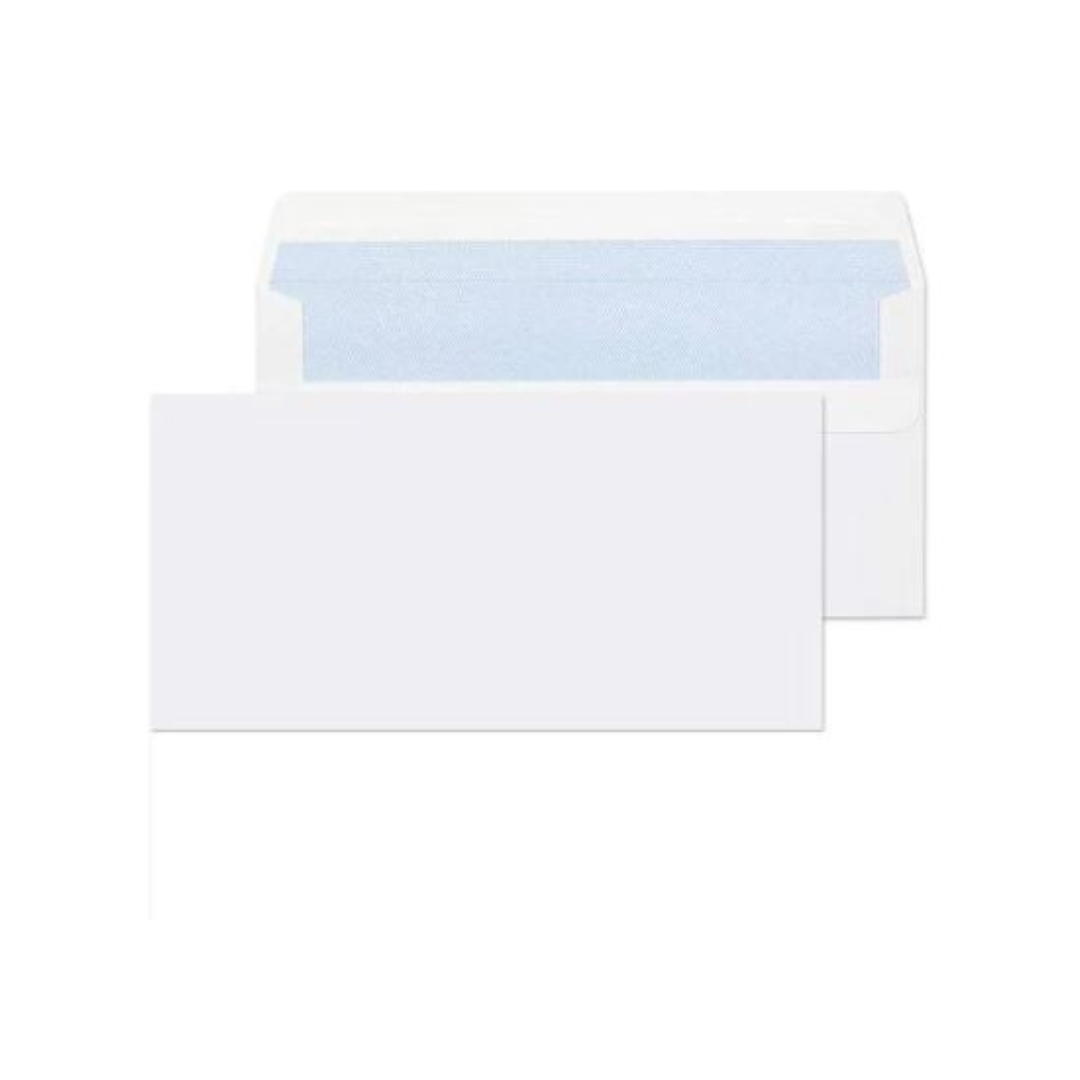 Envelopes 110x220mm DL Merpak White  NO Window Gummed