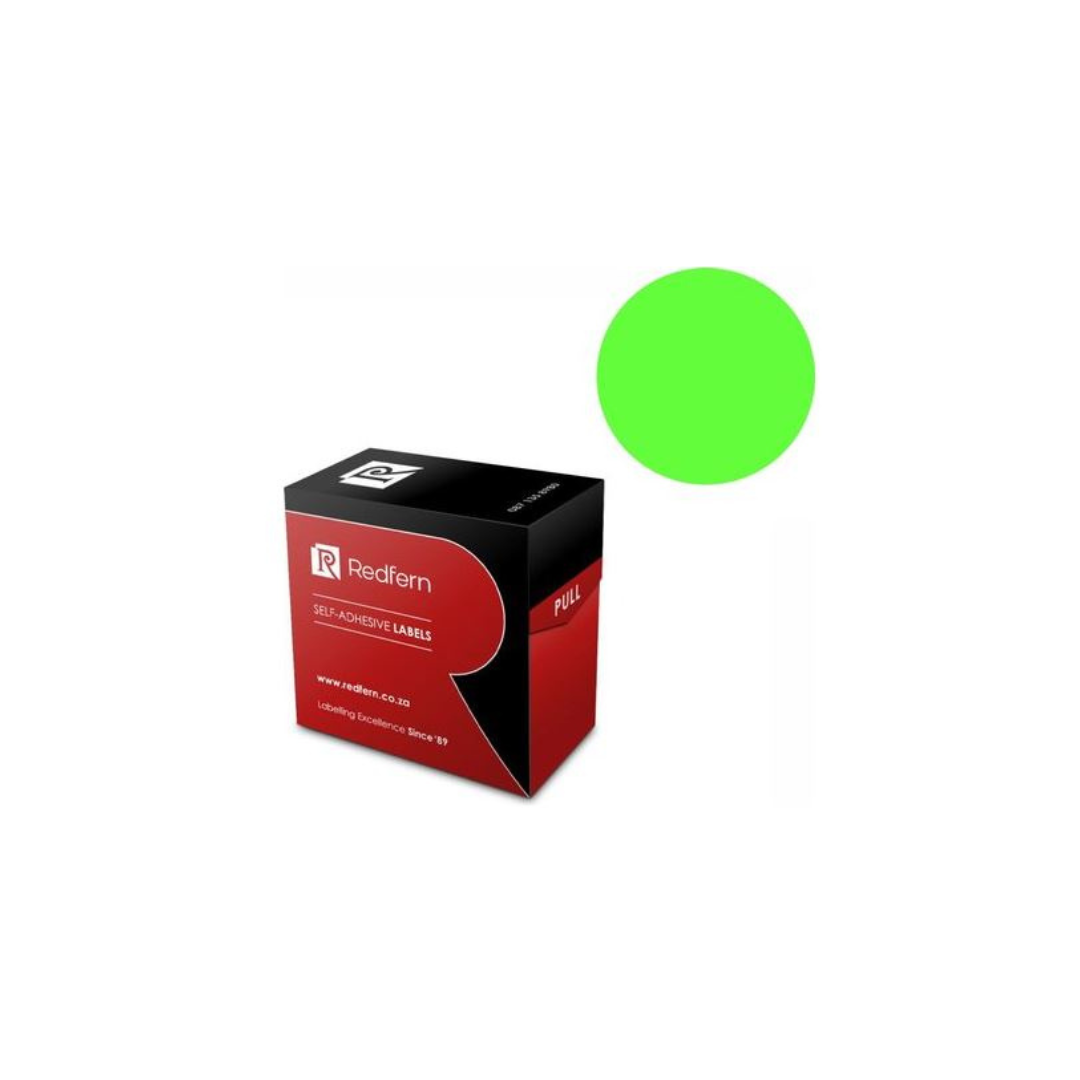 Labels C25 Redfern Fluorescent Green
