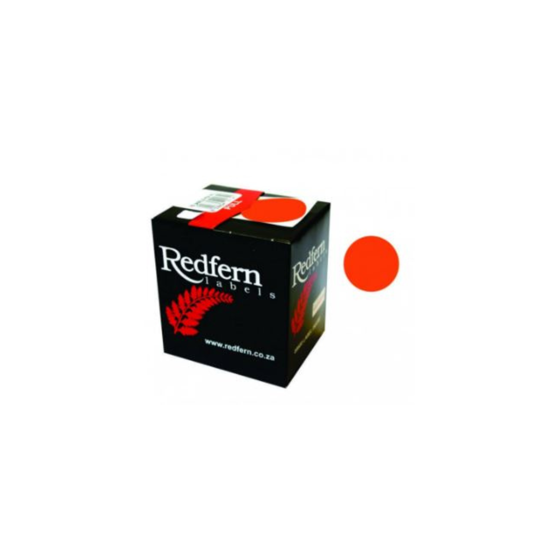 Labels C25 Redfern Fluorescent Red