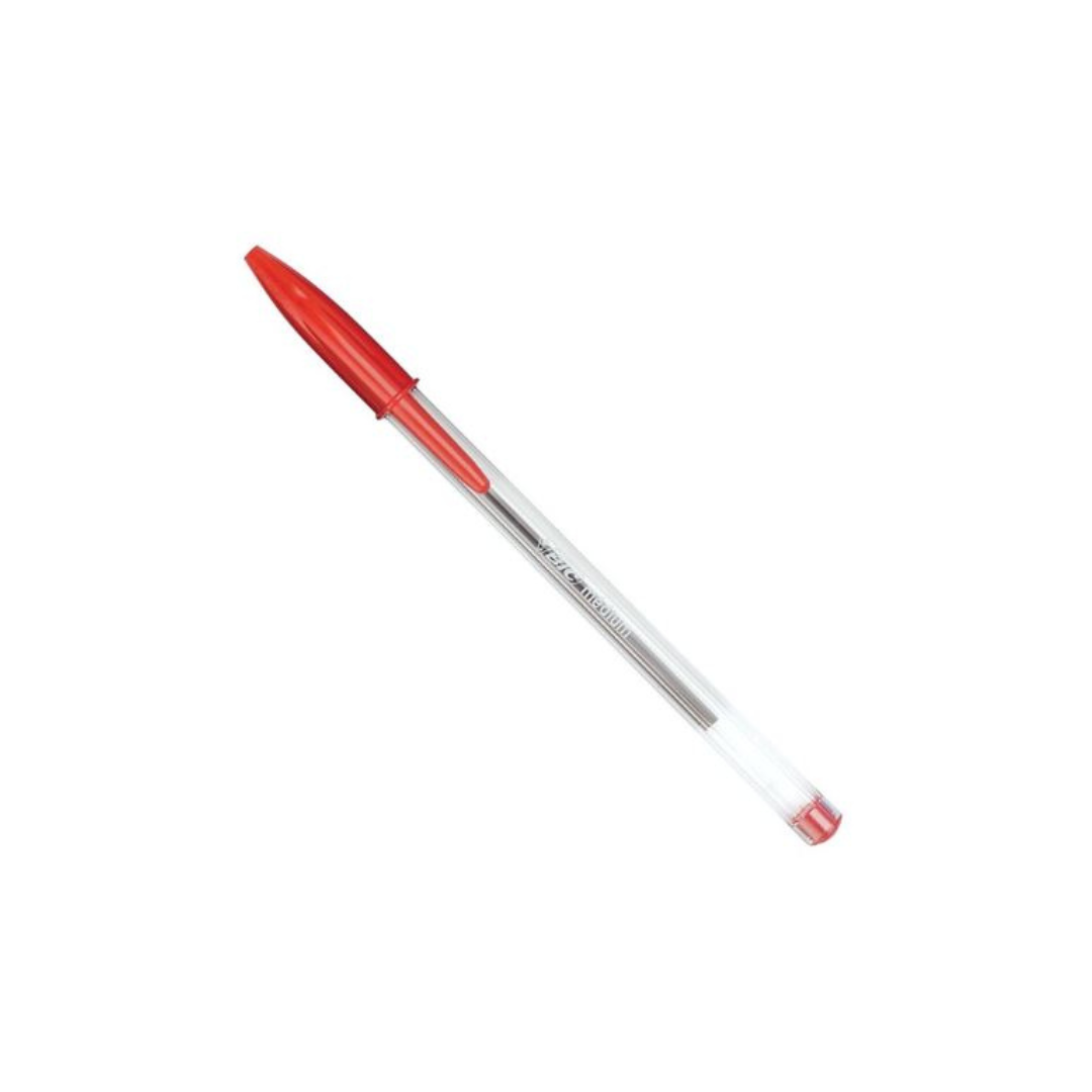 Pen Bic Crystal Medium Red