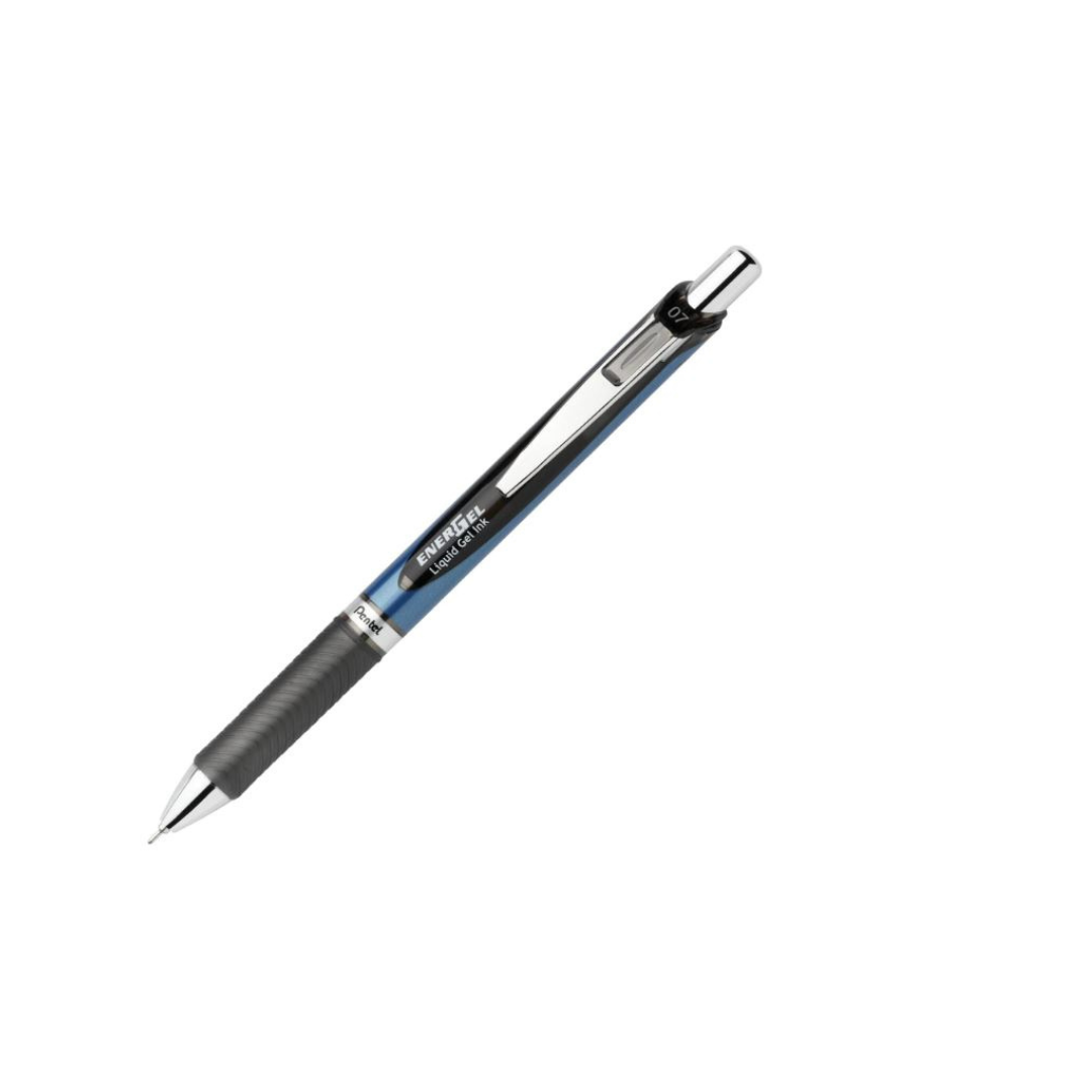 Pen 0.7 Pentel Energel Retractable Metal Tip BL77-A Black