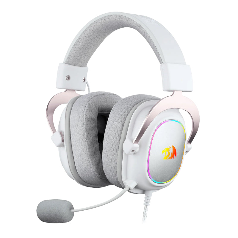 Redragon Over-Ear Zeus X RGB USB White Headset