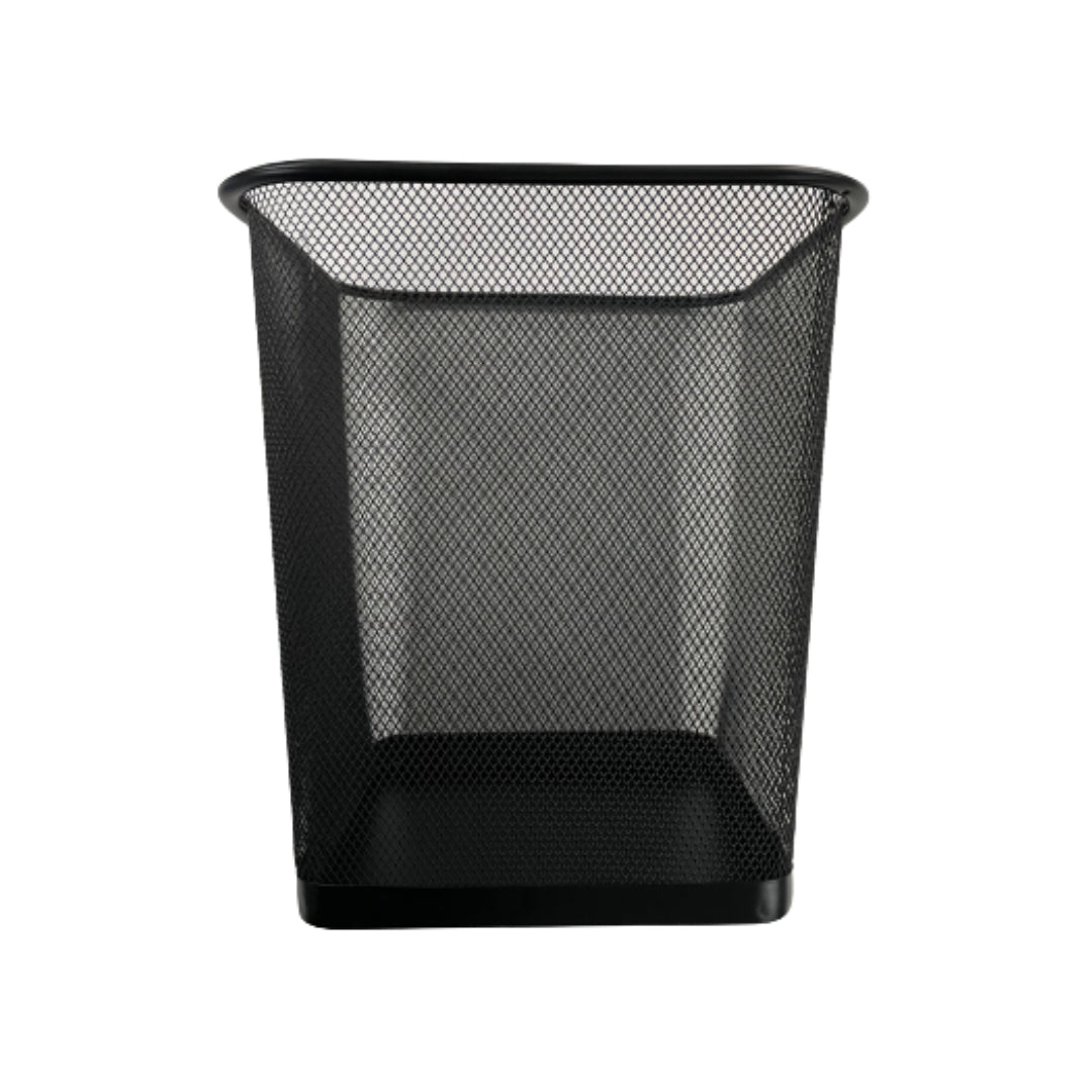 Waste Bin Mesh Square Black