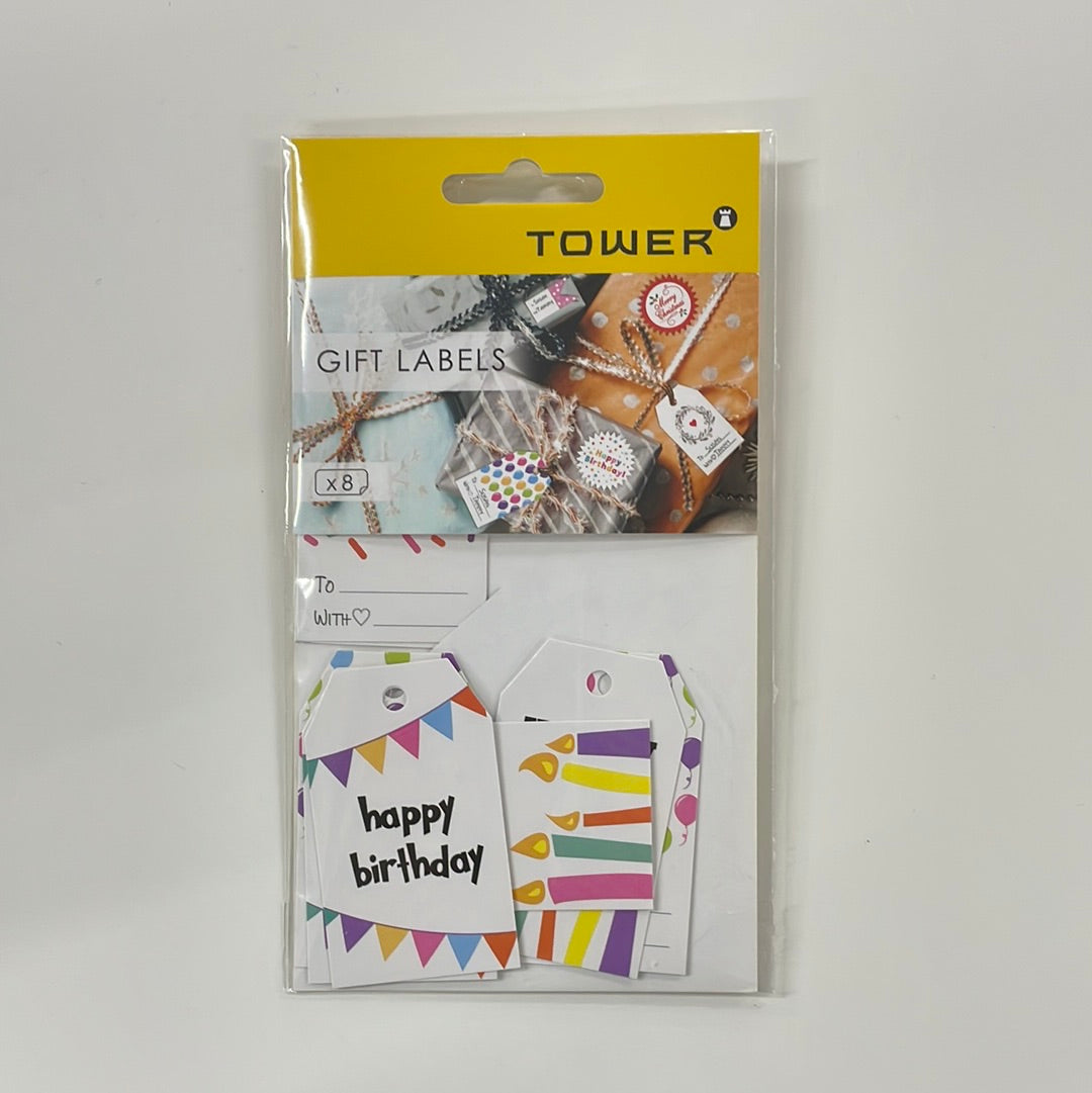 Labels Tower Birthday Gift 8's