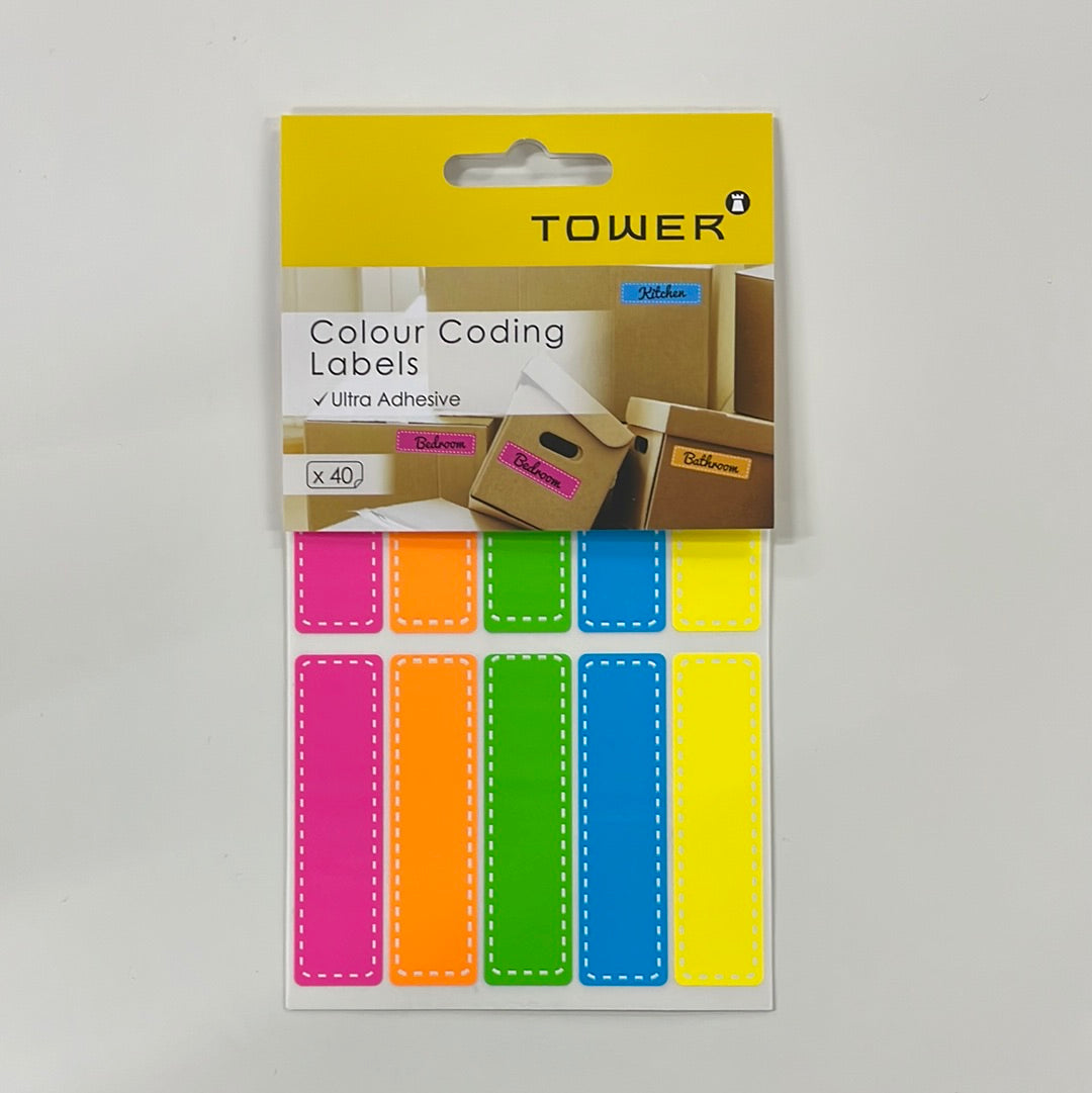 Labels Tower Colour Coding 40's