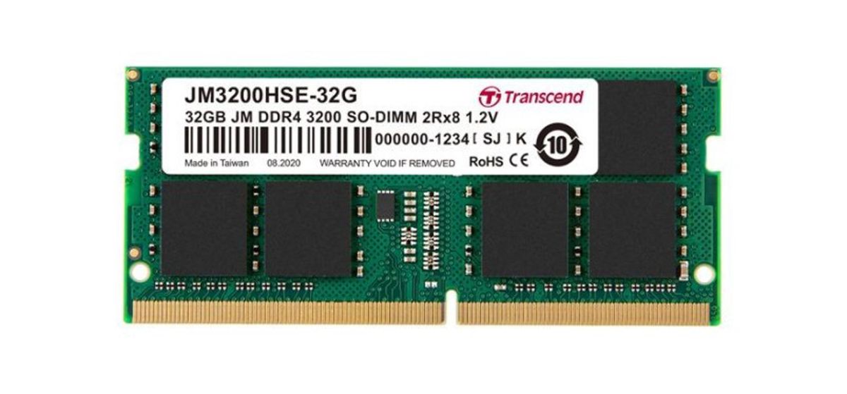 32GB Transcend DDR4-3200 So-Dimm Notebook ram