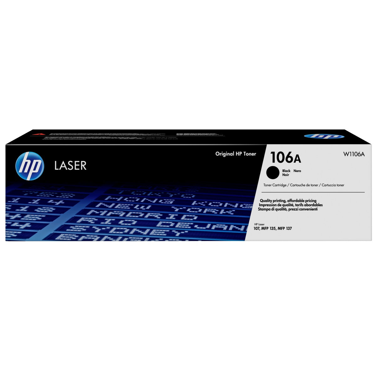 HP 106A Black Laser Toner for 107A/MFP135/137 1000page