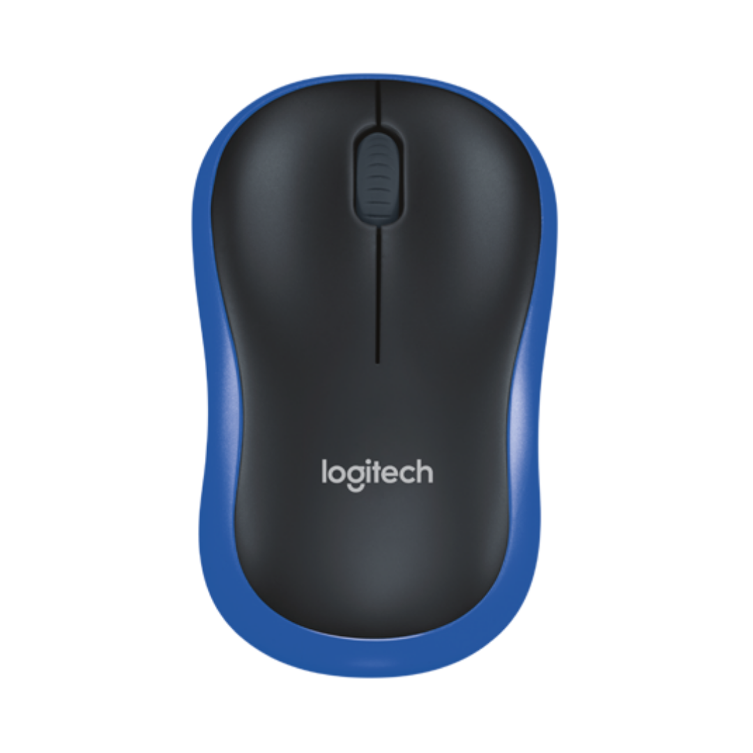 Mouse Logitech M185 Wireless Black &  Blue