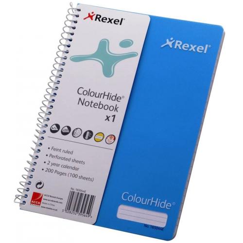 Notebook A5 Rexel Colourhide Blue
