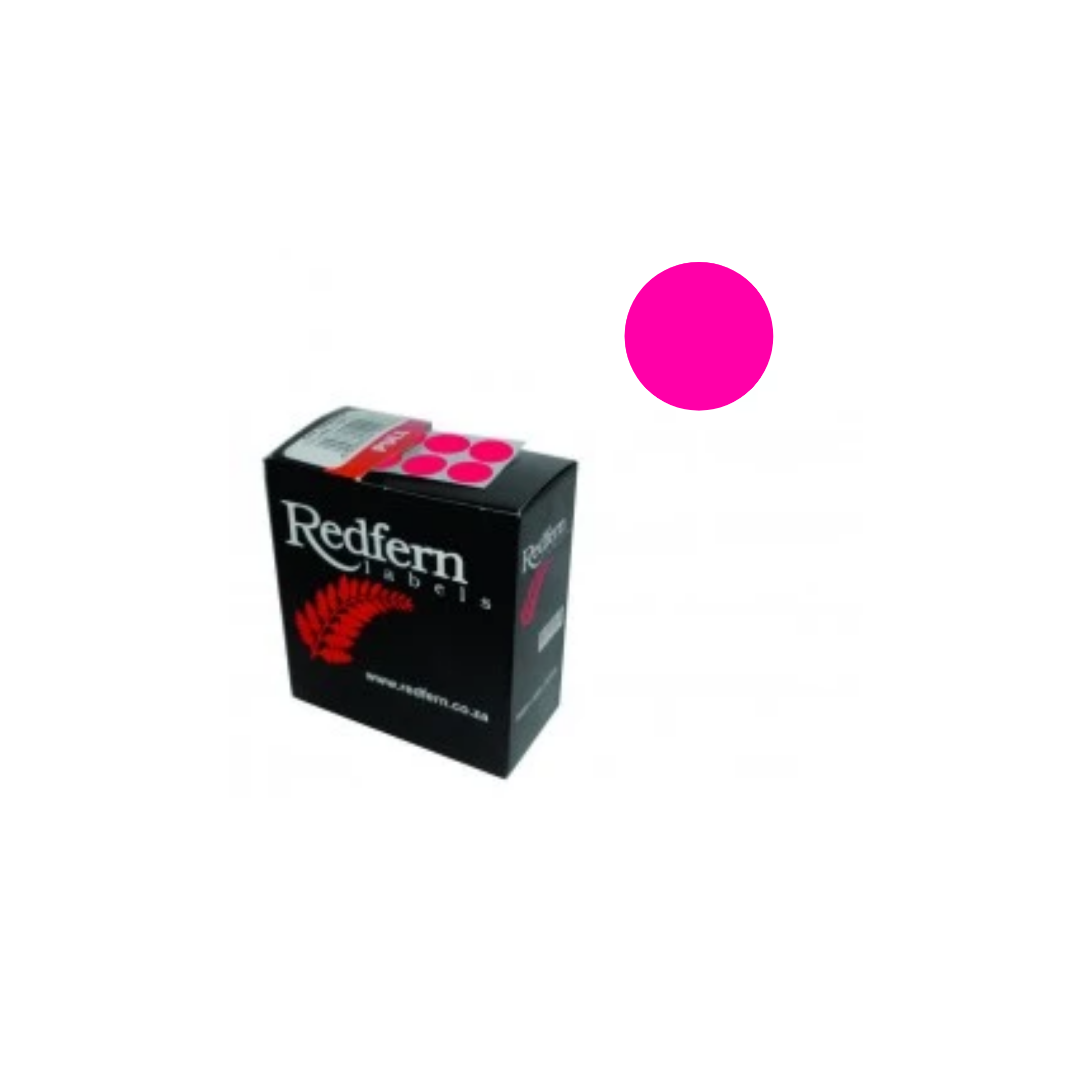 Labels C19 Redfern Fluorescent Pink