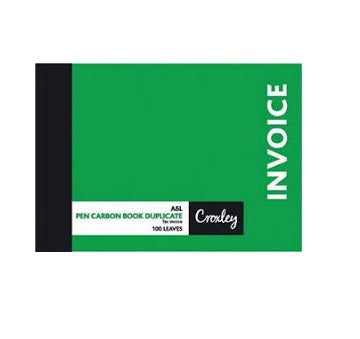Books A6 Croxley Carbon Invoice Duplicate 100pg JD16BO