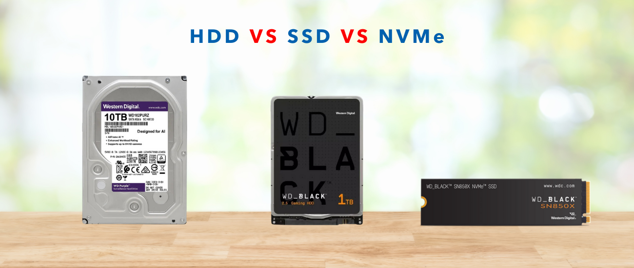 HDD VS SSD VS NVMe