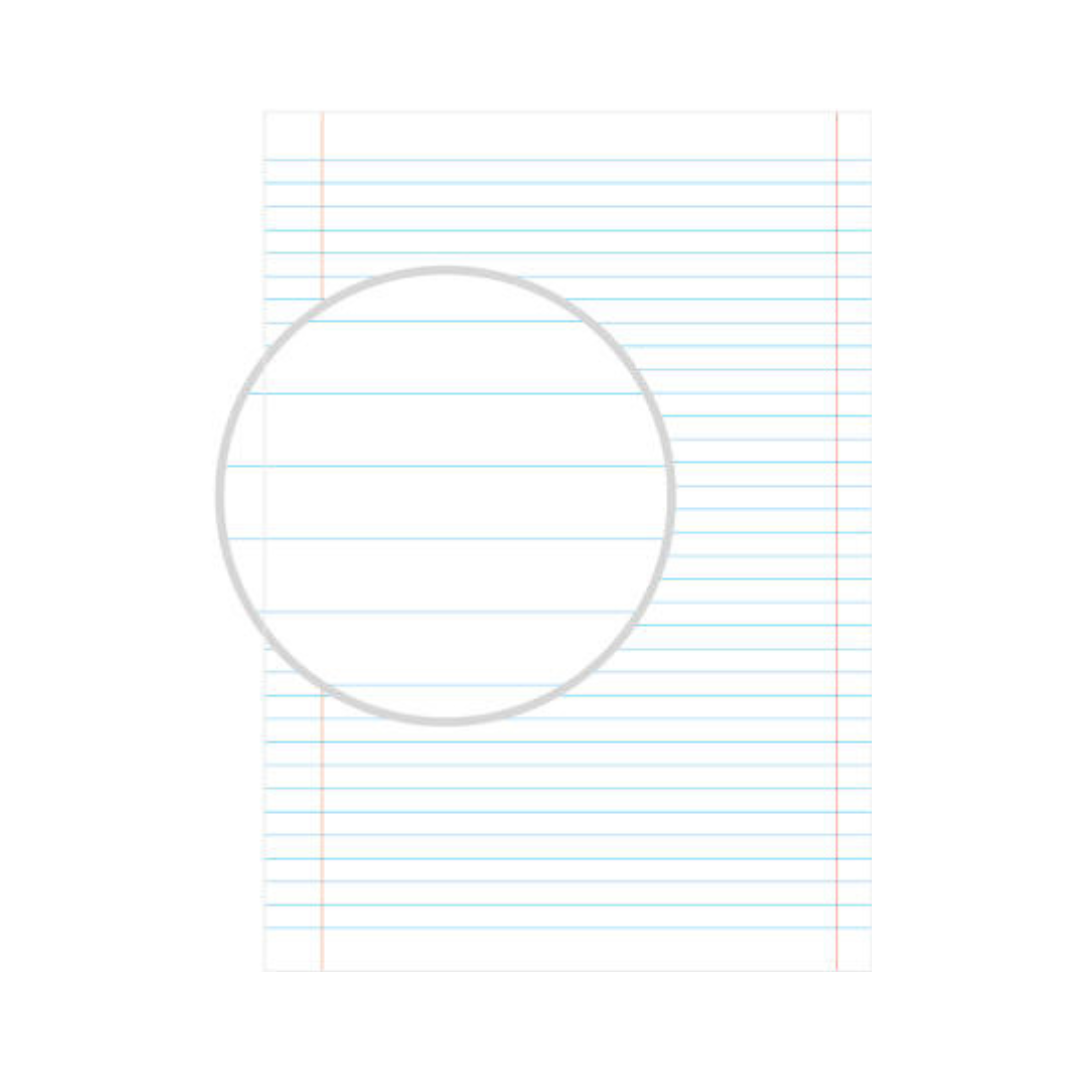 8,5 mm ruled and lined exercise book APSBTS