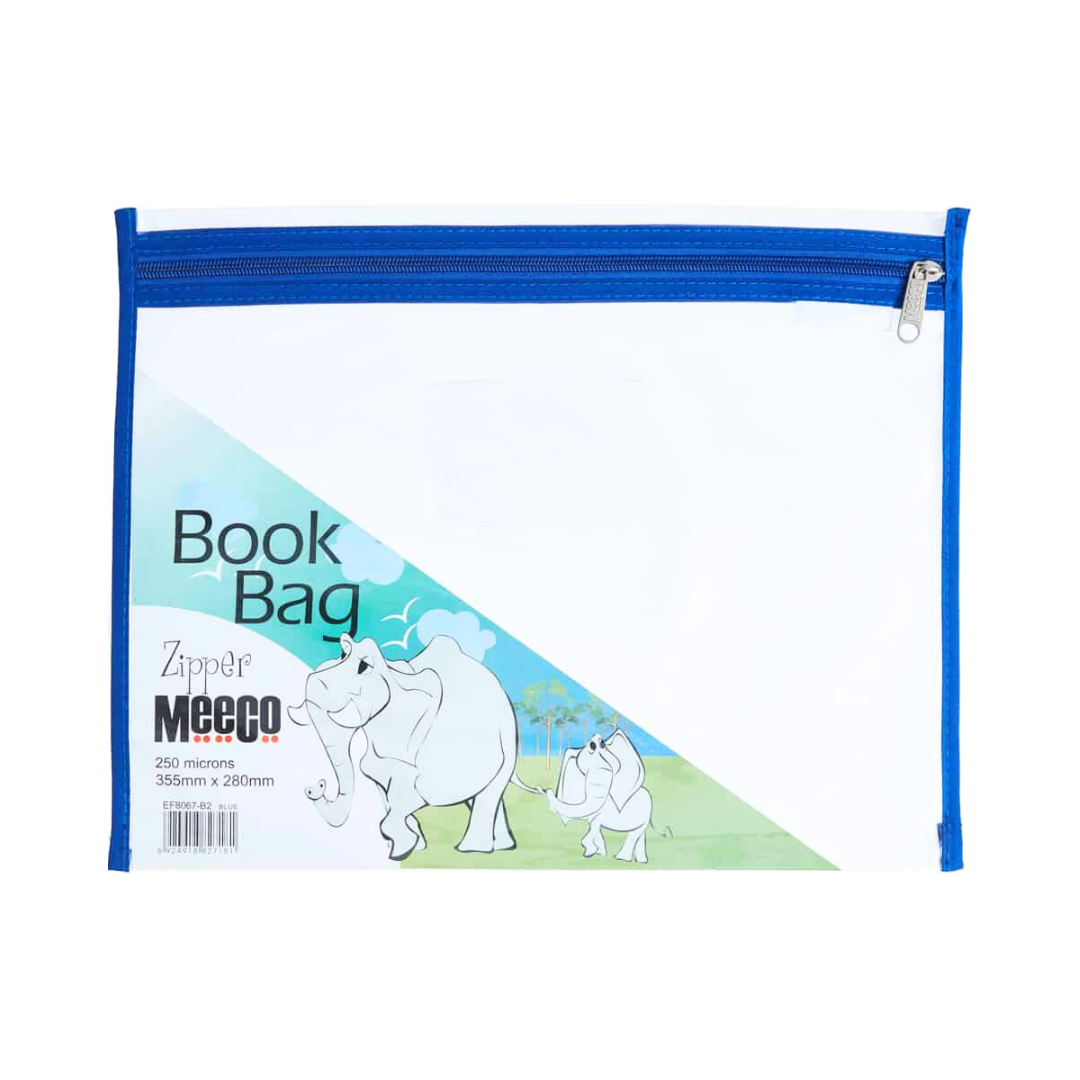 Book Bag A4 Meeco Nylon Assorted LLBTS