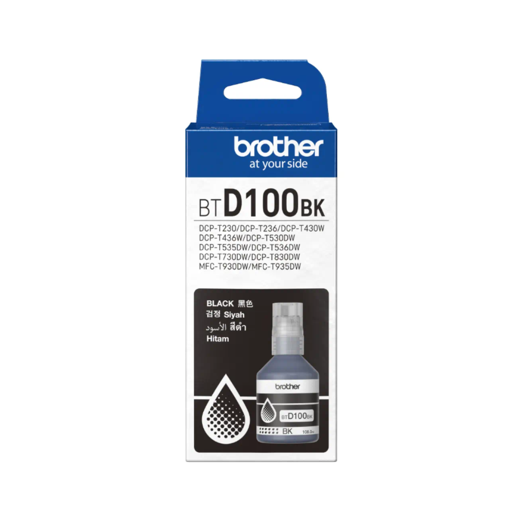 Brother D100 Black Ink Bottle Original