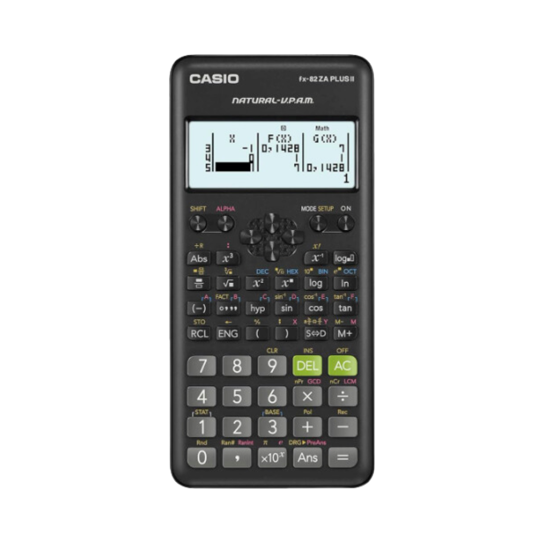 CASIO FX82ZA Plus Scientific Calculator Black