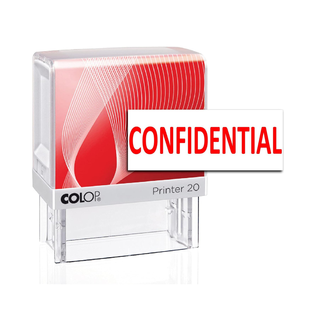 Colop Confidential Stamp Red