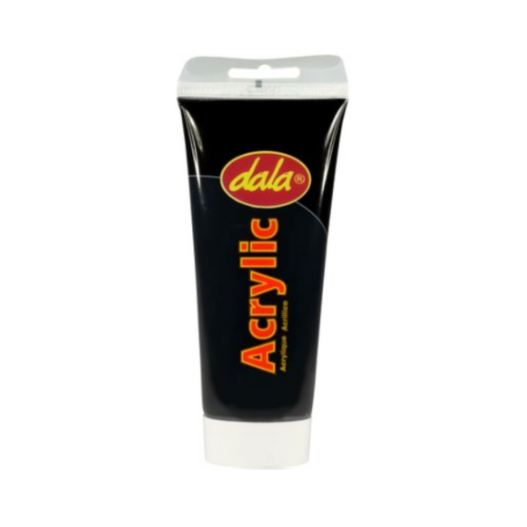 DALA ACRYLIC PAINT 75ml TUBE PERM BLACK