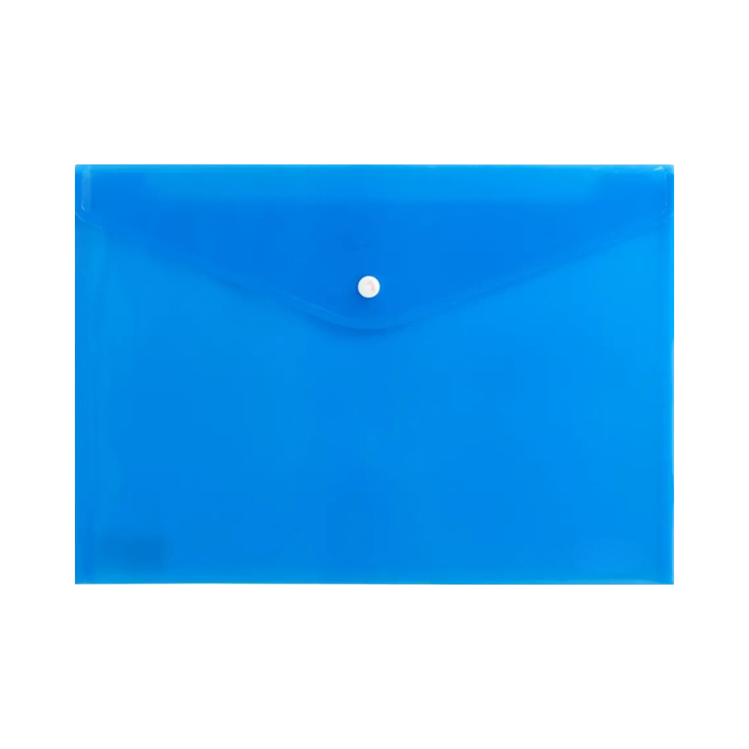 Document Wallet Treeline Button Blue