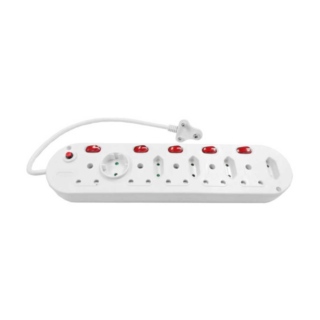 Multiplug 5x15A + 5x6A with Switches