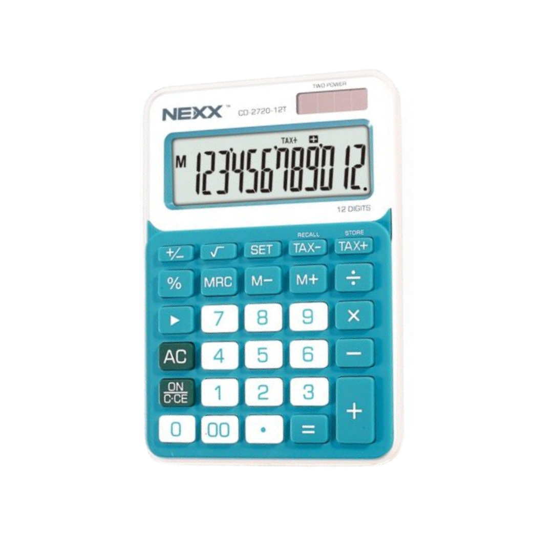 Nexx CD2720 12 Digit Calculator Blue