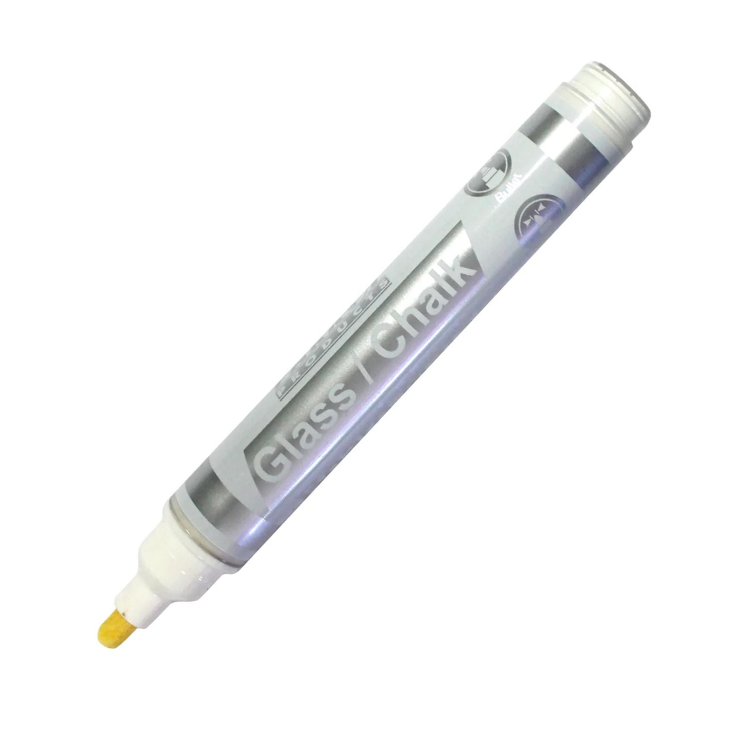 Marker 4mm Parrot Glass/Chalkboard bullet White