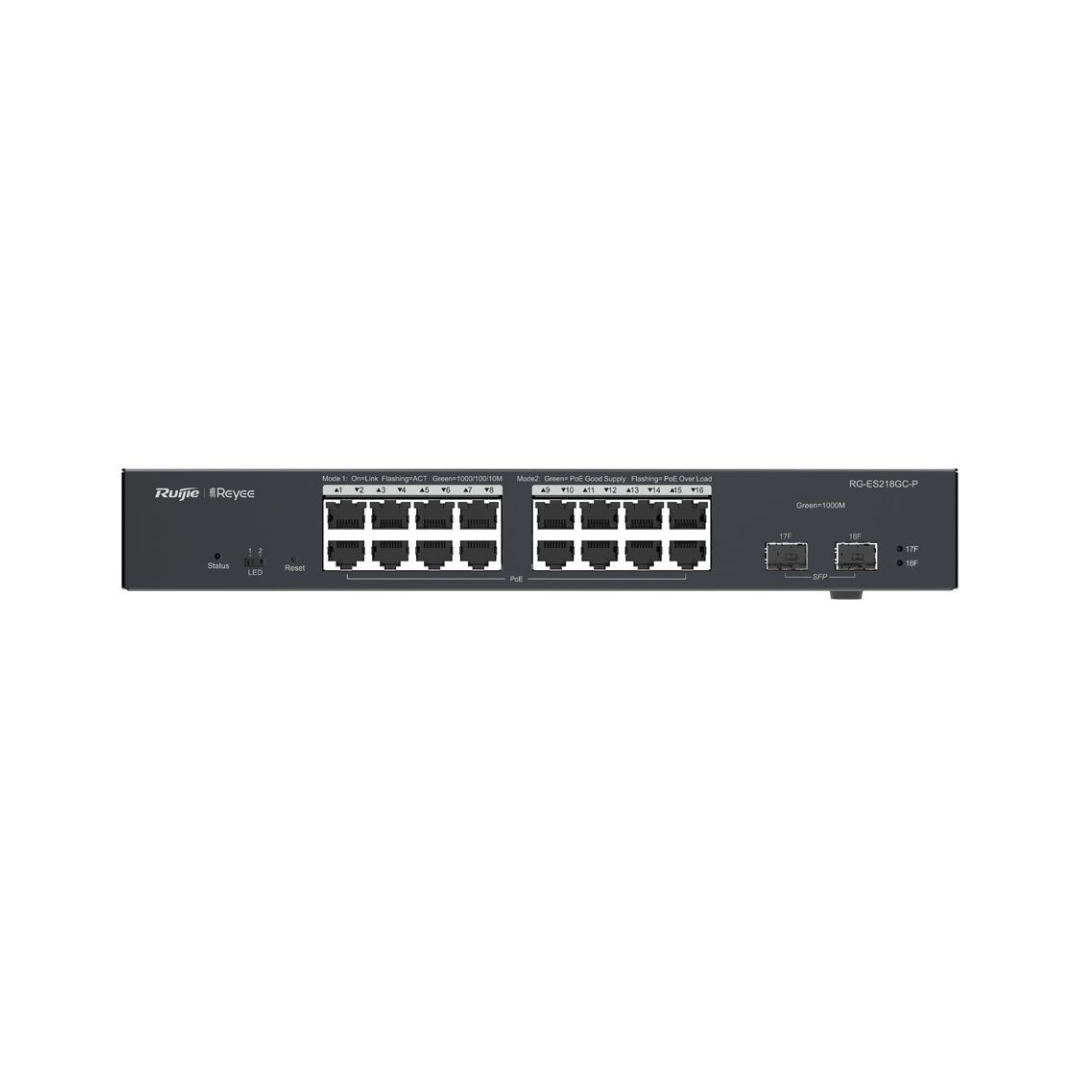 Reyee 16xGE 2xGE 2xSFP 250W Managed Switch