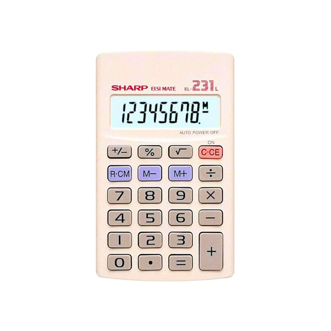 Sharp EL231L 8-Digit Basic Calculator