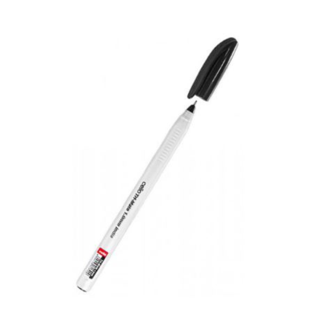 Pen 1.0mm Cello Trimate Ballpoint Black