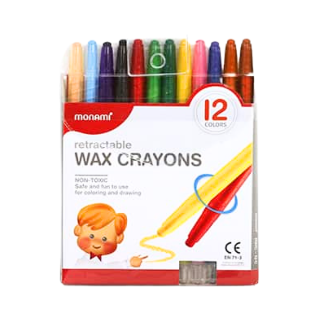 Crayons MonAmi Wax Retractable 12's