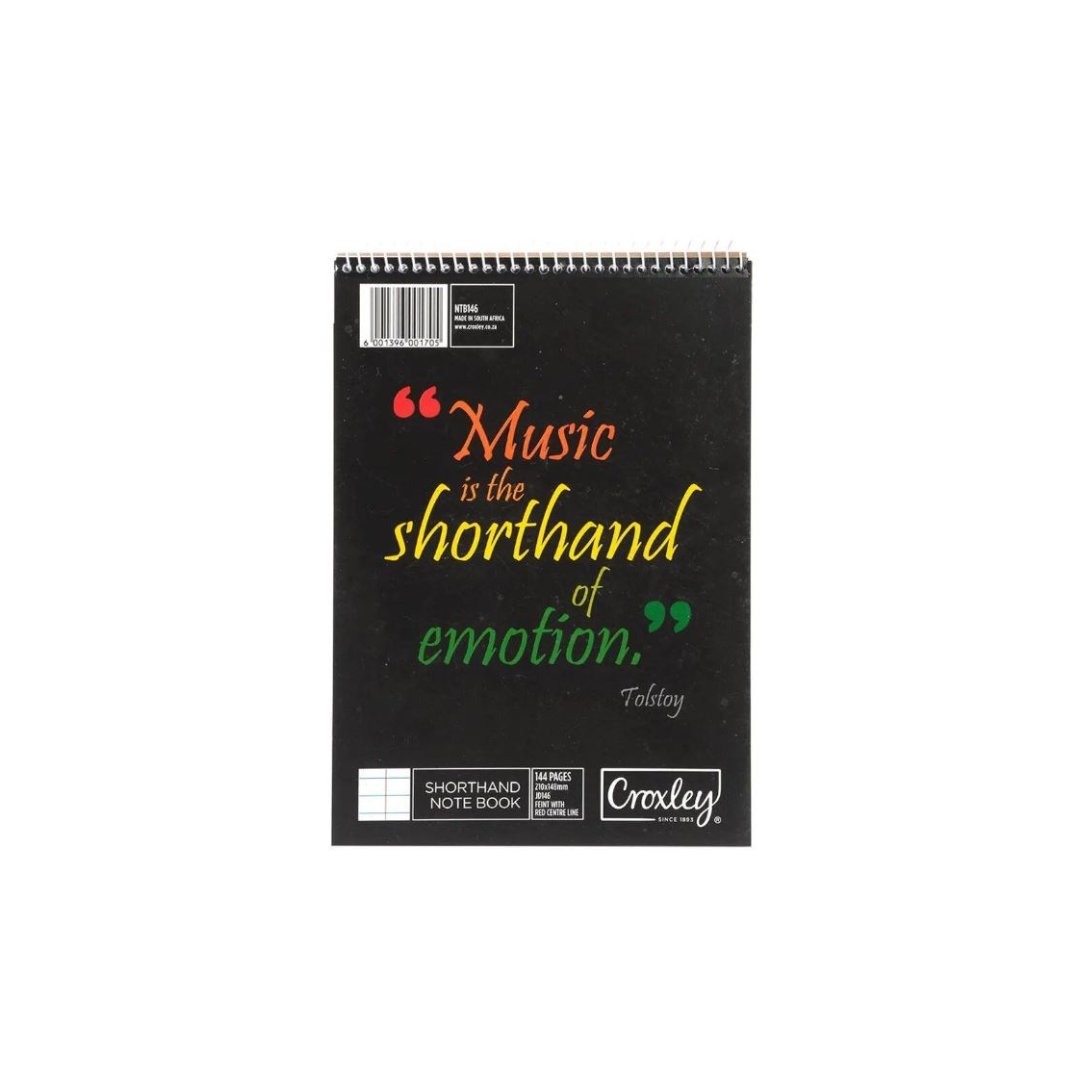 Croxley Shorthand Notebook Red Centre Line