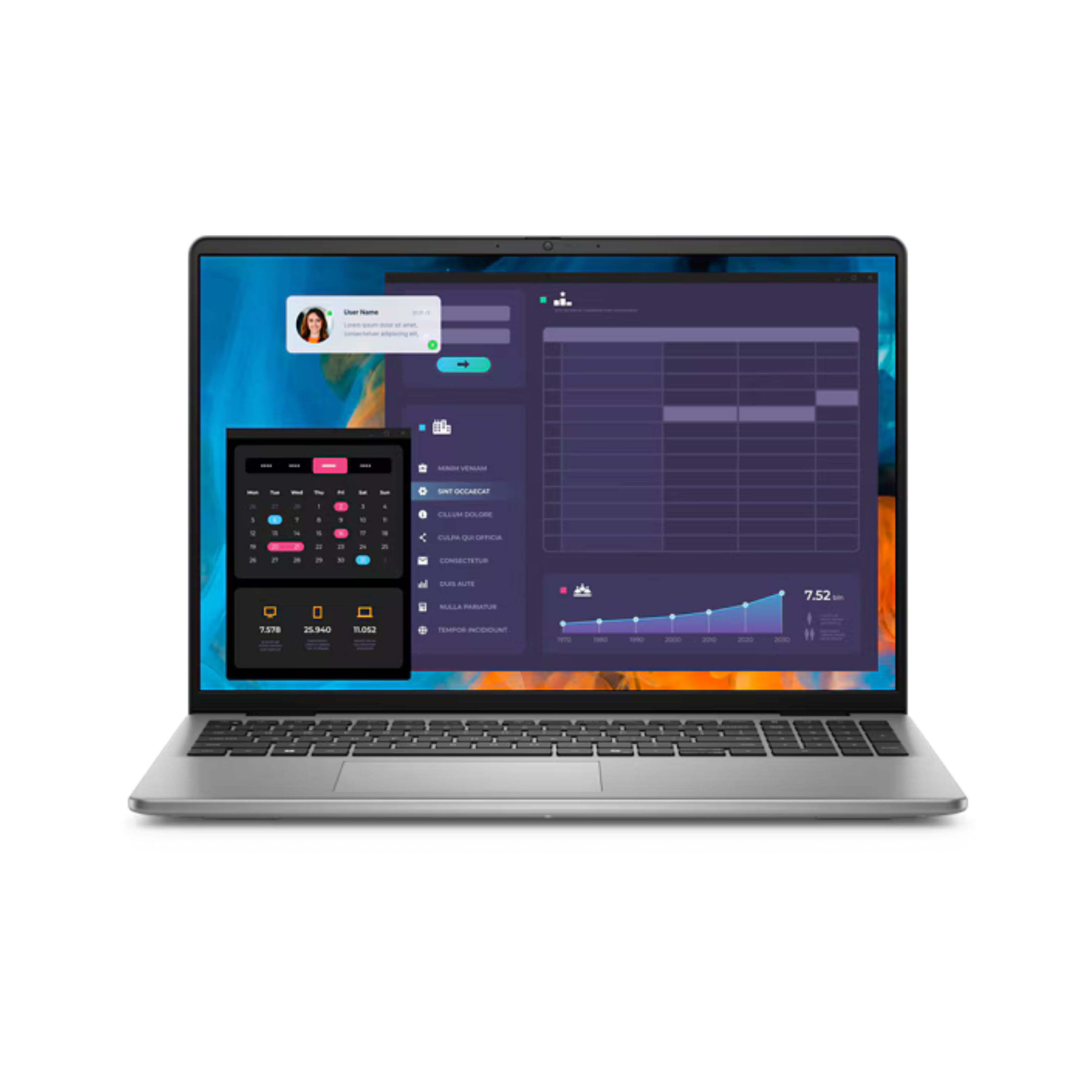 Dell Vostro 5640 Core 7 150U 16' FHD 16GB 512GB W11P 3Y