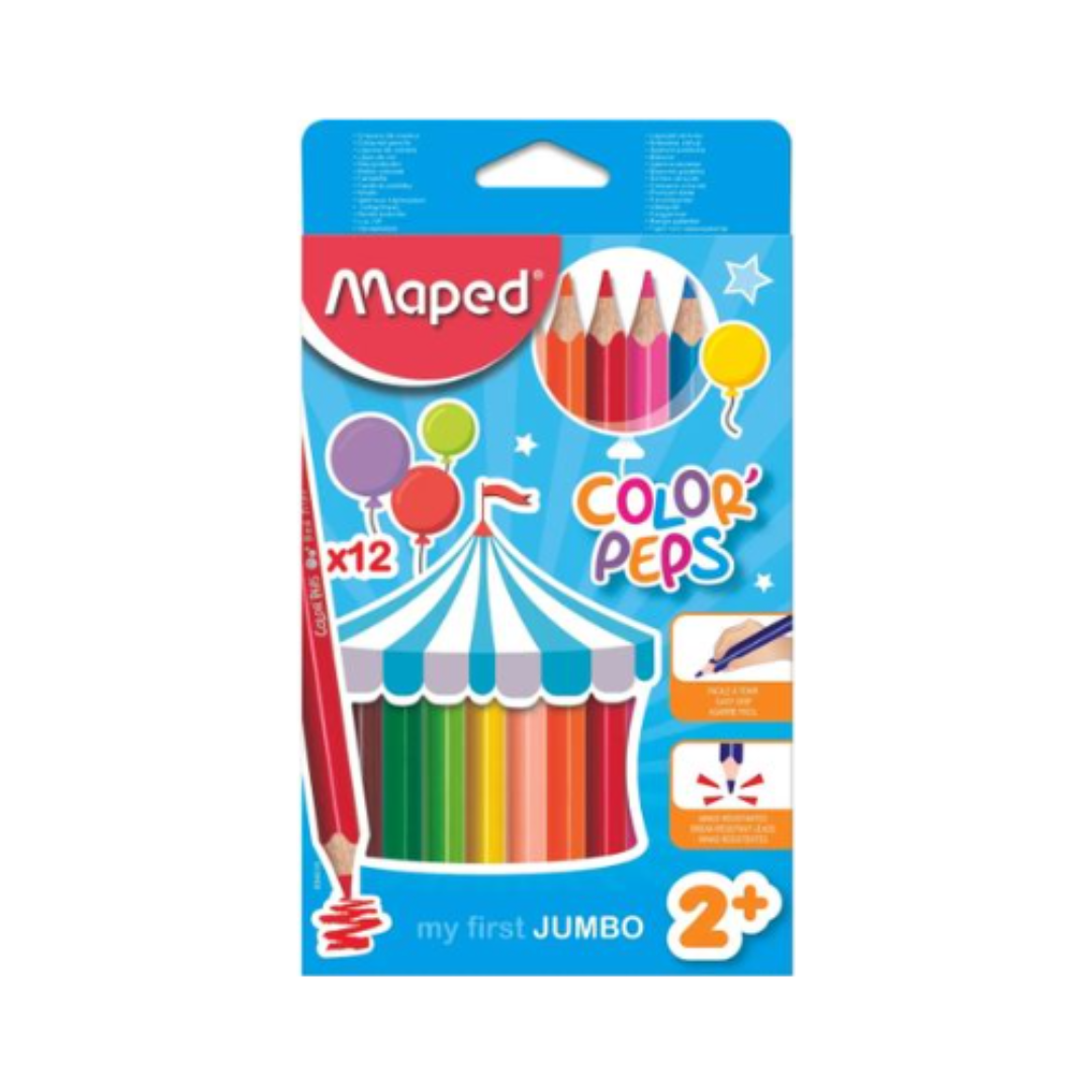 MAPED COLOR PCL TRIANGULAR C/PEPS JUMBO 12'S DTSBTS