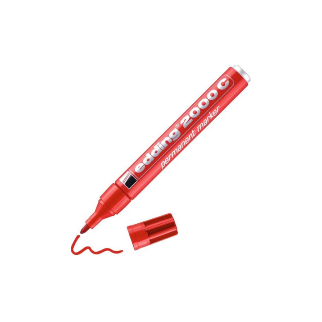 Marker Edding 2000 Permanent Bullet Red