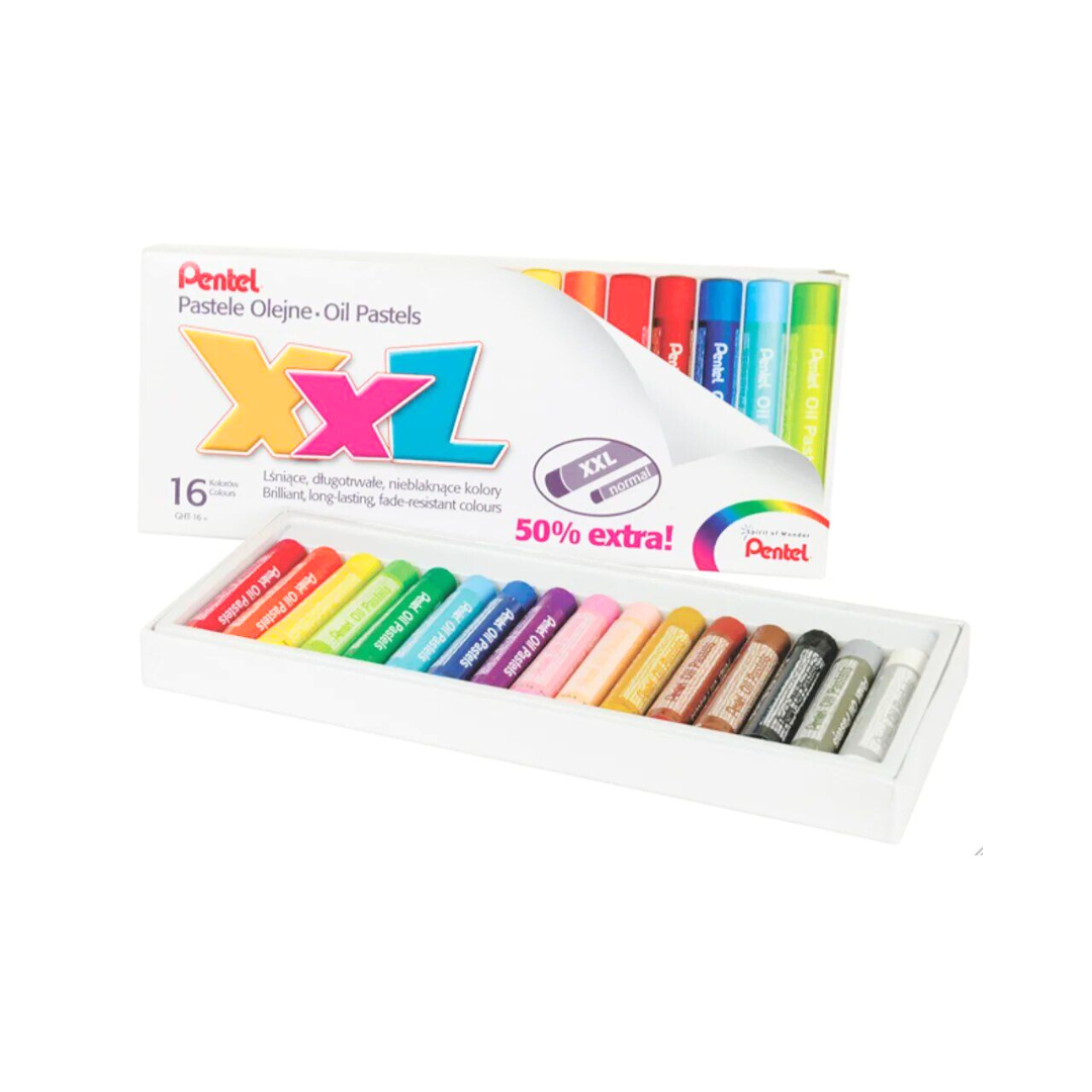 PENTEL OIL PASTELS JUMBO PENTEL XXL ASST 16