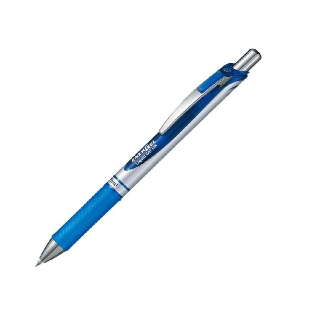 Pen 0.7 Pentel Energel Retractable Metal Tip BL77A Blue