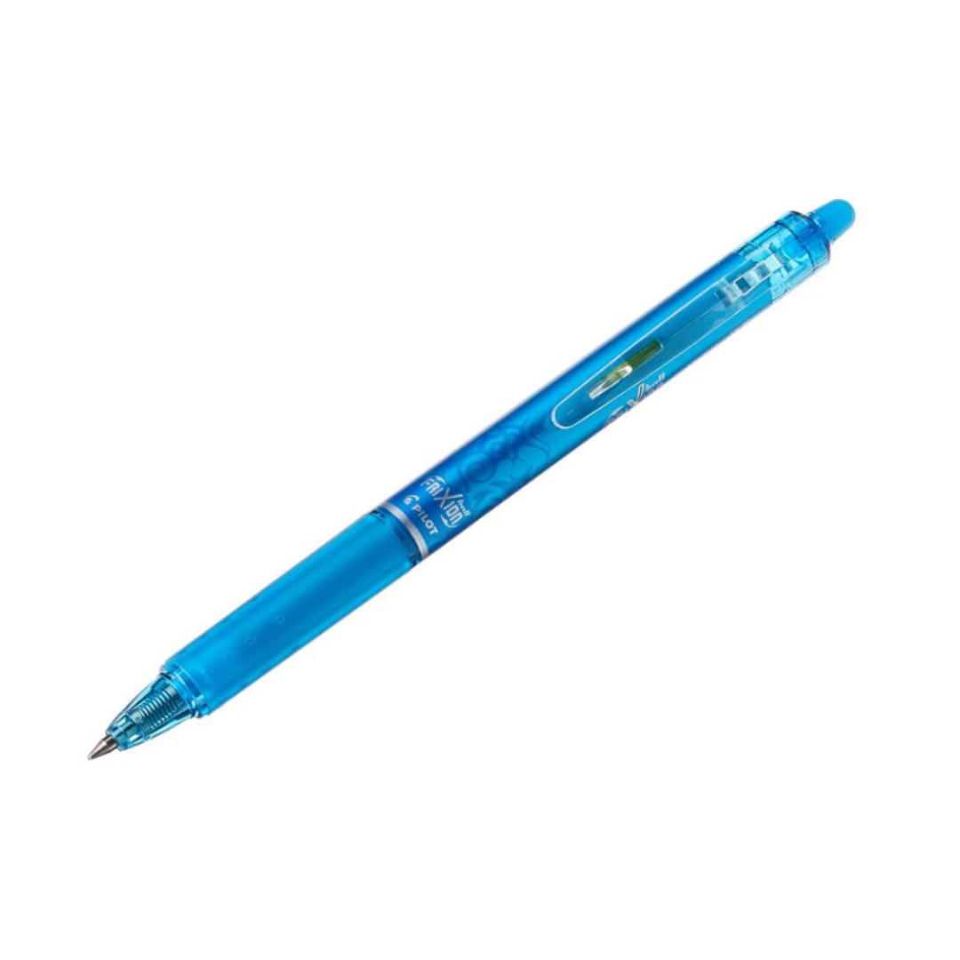 Pen 0.7 Pilot Frixion Rollerball Clicker Light Blue