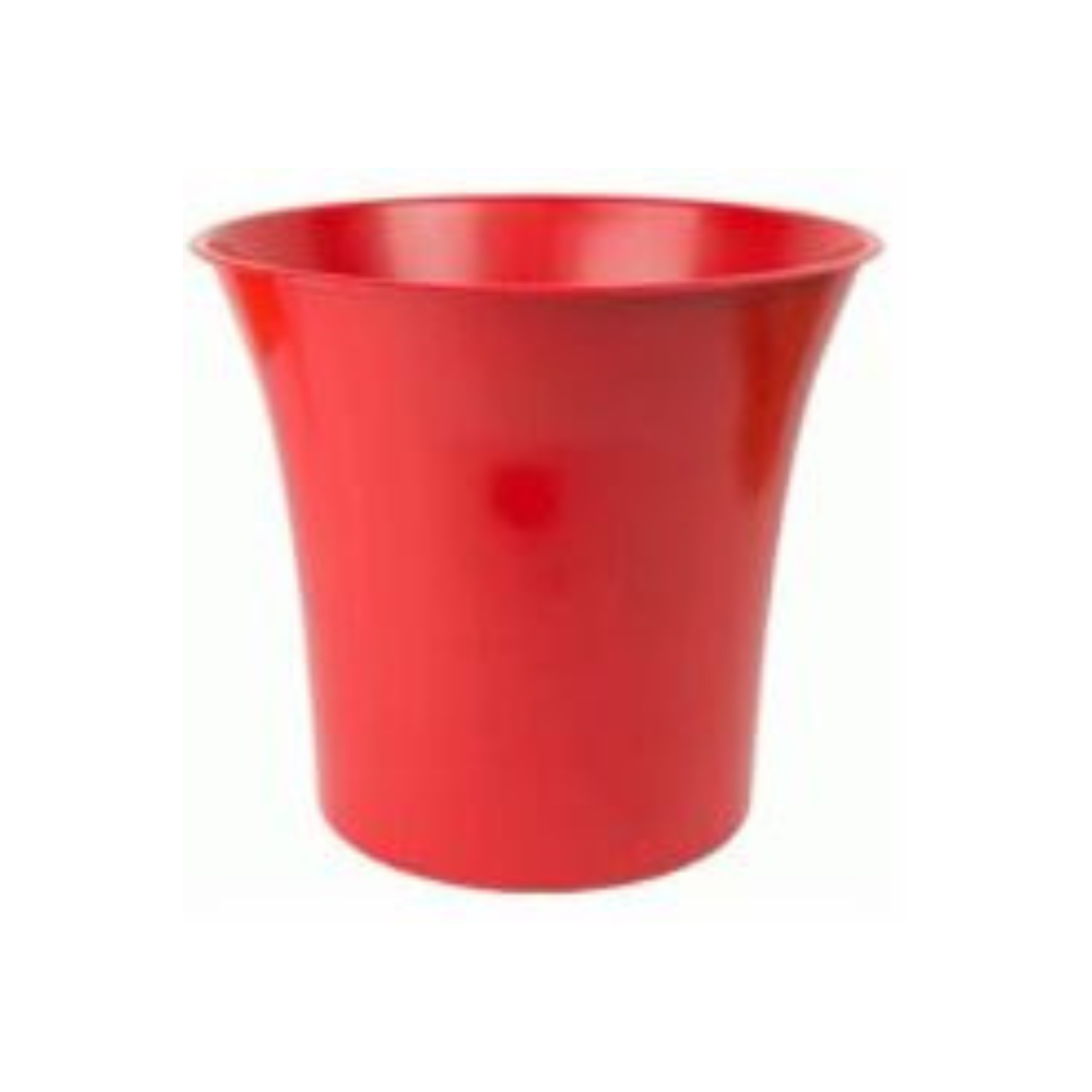 Waste Bin Round Red