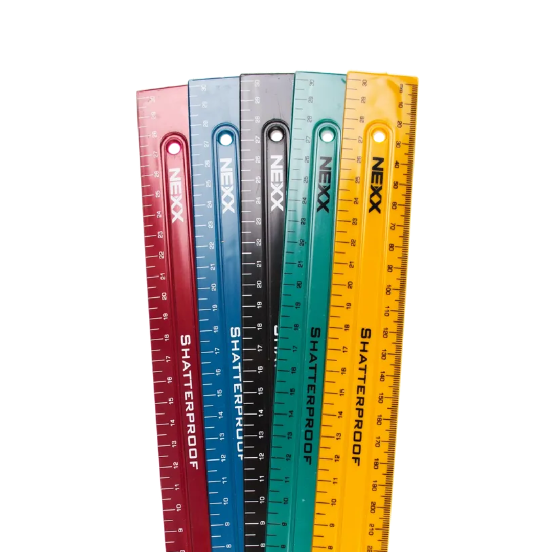 Ruler 30cm Nexx Plastic Colour LLBTS