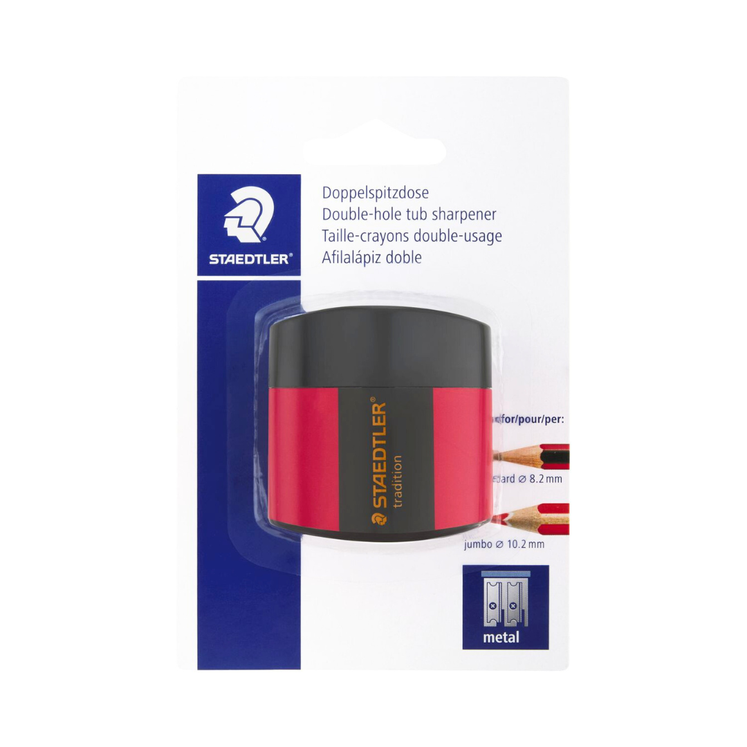 Sharpener 2 Hole Staedtler Triangle DBL TUB