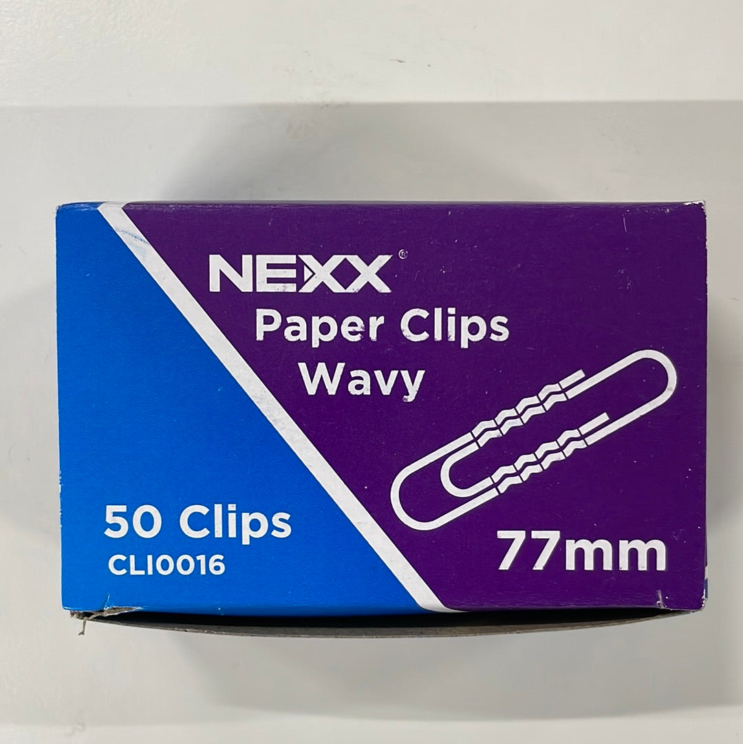 Paper Clips 77mm Nexx Giant Wavy Silver