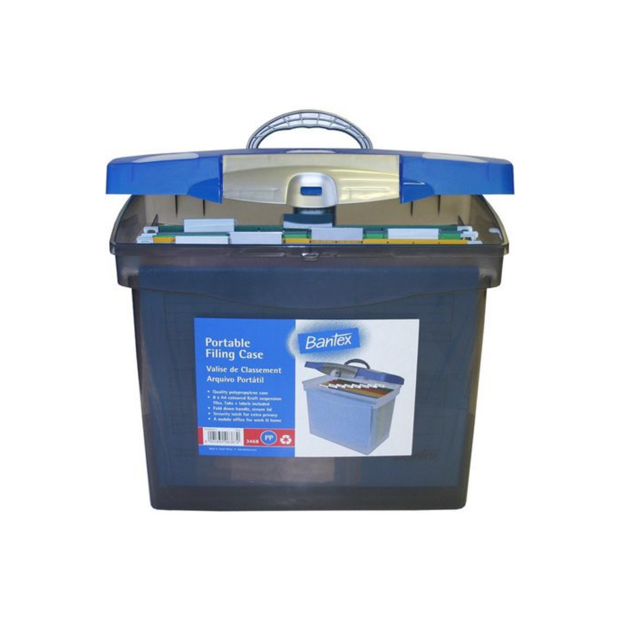 Filing Case A4 Bantex Portable Blue