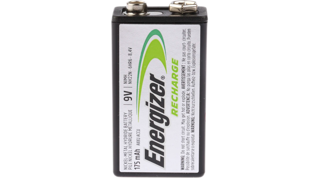 Batteries 9V Energizer Recharge
