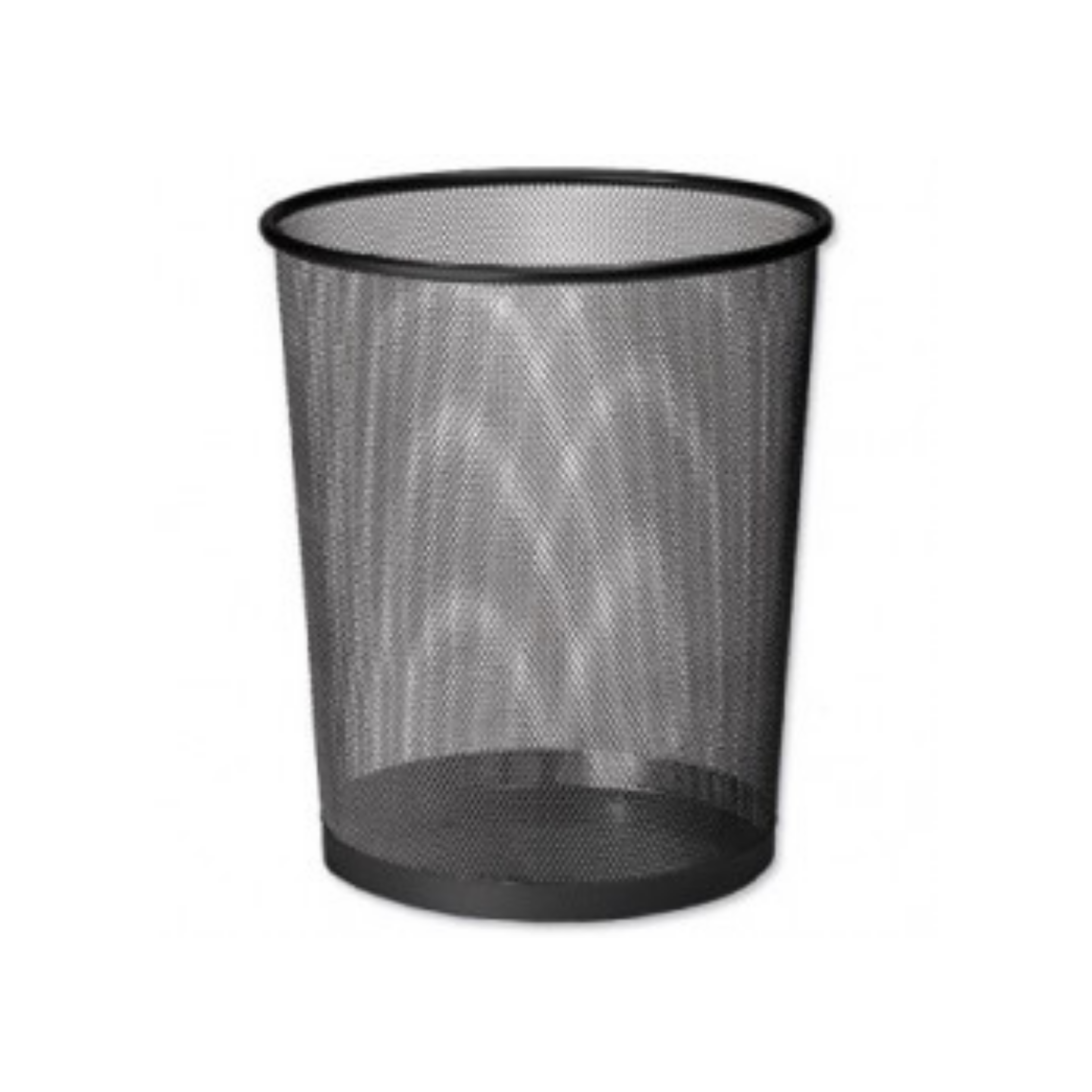 Mesh Round Wastebin Black